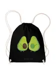 Спортивная сумка Mr & Mrs Panda Sportbeutel Avocado Pärchen ohne Spruch, черный - фото