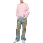 Хлопковый свитер Acne Studios, нежно-розовый - фото 4