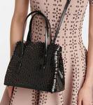 Кожаная сумка-тоут Le Mina 25 Vienne Wave Alaïa, черный - фото 2