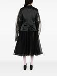 Блейзер со вставками из тюля Comme Des Garçons, черный - фото 4