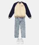 Прямые джинсы со средней посадкой Versace Kids, синий - фото 2