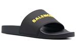 Шлепанцы Balenciaga мужские, черный / желтый - фото 2