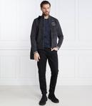 Толстовка мужская Aeronautica Militare на молнии с принтом, черный - фото 2