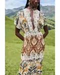 Платье макси «Змеиный сад» Farm Rio, мультиколор - фото 2