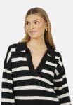 Джемпер Brave Soul V-NECK STRIPED WITH COLLAR, Black - фото 4