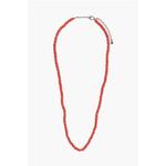 Металлическое ожерелье со смоляными деталями Dsquared2, красный - фото
