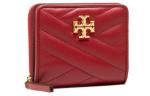 Кожаный кошелек Kira Small Women's Red TORY BURCH, Set (Bag+Dust Bag) - фото