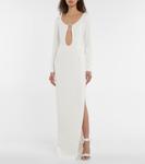 Креповое платье с вырезом Mônot, белый - фото 2