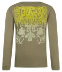 Лонгслив oversize fit Guess, оливково-зеленый - фото 2