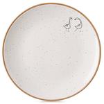 Десертная тарелка orion group 129107, бежевый - бронзовый - фото