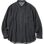 UNIQLO Рубашка унисекс черная - фото