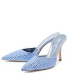 Мюли из замши с декором Paris Texas, Light Sapphire - фото 5