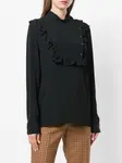 Блузка с оборками Nº21, черный - фото 3