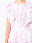 Платье с оборками LoveShackFancy, розовый - фото 5