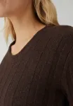 Узкий ребристый джемпер Opus, Coffee Bean - фото 4