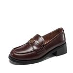 YEARCON Лоферы женские dark coffee - фото 7