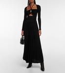 Платье макси из джерси с вырезом Proenza Schouler, черный - фото 2