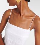 Платье миди из льна Stephie Velvet, белый - фото 4