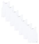 Комплект из 7 хлопковых маек Bonpoint, Blanc Lait - фото