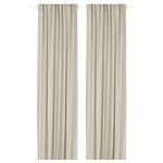 Шторы Ikea Ginstmott, 2 предмета, 145x250 см, бежевый - фото