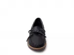 Deerskin Tread Slipper Minnetonka, Black - фото 2