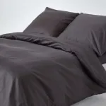 Постельное белье HOMESCAPES антрацитовое, плотность 1000, 150 х 200 см Homescapes - фото 2