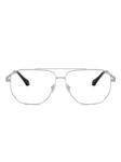Очки в геометрической оправе Versace Eyewear, серебряный - фото