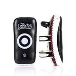 Пэды Fairtex Curved Kick Pads - Extra Long, черный/белый - фото