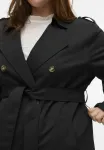 Тренчкот Vero Moda Curve, Black - фото 4