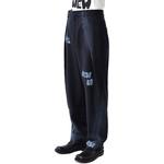 Брюки прямого кроя с принтом-слоганом ADER ERROR, черный - фото 7