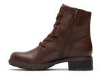Ботинки Clarks Hearth Parker Bootie, Brown Leather - фото 3