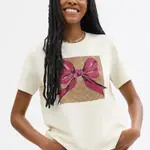 COACH Футболка Regular женская Cream - фото 7