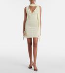 Мини-платье с драпировкой и шарфом Aya Muse, Butter Yellow - фото 2