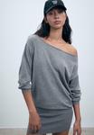 Платье Stradivarius Jumper dress, Dark Grey - фото