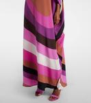 Кафтан из иридного шелка крепдешин Pucci, Fuxia/Marrone - фото 5