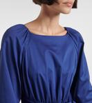 Хлопковое макси-платье Joseph, Cobalt - фото 4