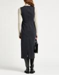 Платье миди Brunello Cucinelli, свинцовый - фото 4