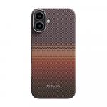 Чехол Pitaka Tactile Woven для IPhone 16 Plus с MagSafe, Sunset - фото