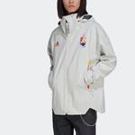 Куртка adidas Belgium MYSHELTER Jacket 'Cloud White Pink', белый - фото 4