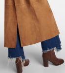 Замшевый тренчкот Tate Nour Hammour, Tabacco - фото 5