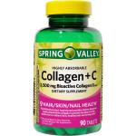 Комплекс коллагена с витамином С Spring Valley 2500 мг, 90 таблеток - фото