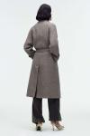 Пальто Zara Premium, серо-коричневый - фото 8