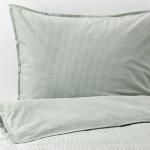 Комплект постельного белья Ikea, 3 предмета, 200x230/50x80 см, Bergpalm, зеленый - фото 6