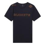 Футболка с рисунком в виде колец и ведер Li-Ning, черный - фото