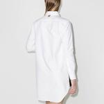 Рубашка-платье на пуговицах THOM BROWNE, белый - фото 5