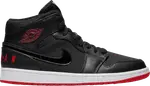 Кроссовки Air Jordan 1 Retro Mid Bred, черный - фото