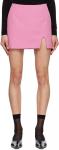 Эксклюзивная розовая мини-юбка SSENSE с разрезом Pushbutton - фото