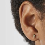 Серьги Tous Teddy Bear, золото/цаворит - фото 5