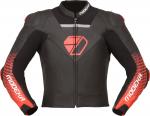Куртка Modeka Yron мотоциклетная кожаная, черный/красный - фото