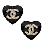 Брошь Crystal Cc CHANEL, черный - фото 3